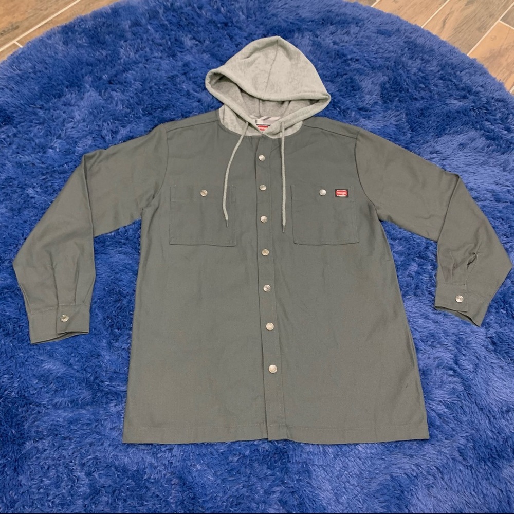 Wranglers Shirt Jacket w/ Fleece Hood